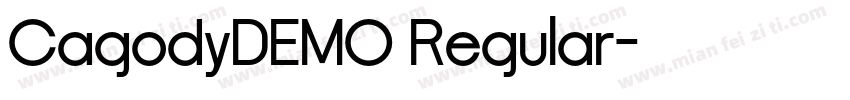 CagodyDEMO Regular字体转换
